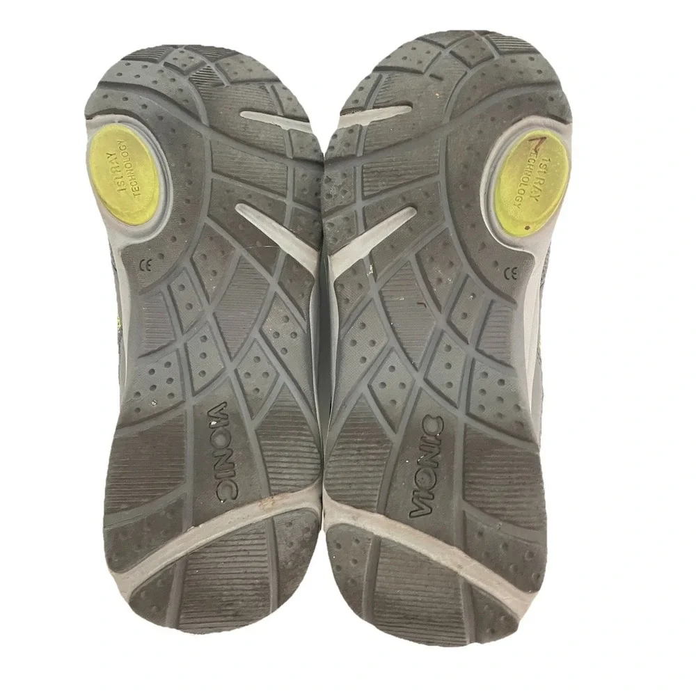 Vionic Kona Shoes Women's 8 Gray‎ Athletic Walking Lace Up Comfort Sneakers